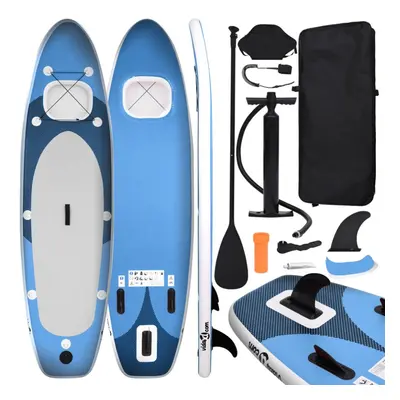 (sea blue, x x cm) vidaXL Inflatable Stand Up Paddle Board Set Paddleboard Multi Sizes/Colours