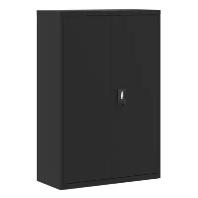 (black, x x cm) vidaXL Office Cabinet Steel Filing Storage File Cabinet Cupboard Under Desk