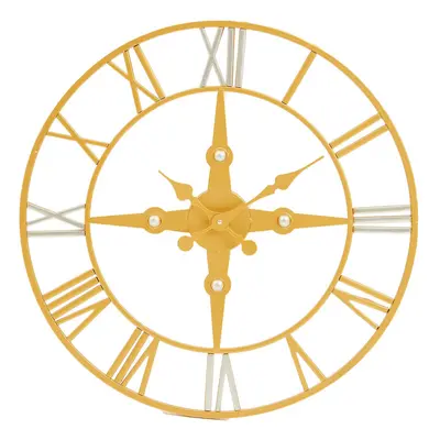 Premier Housewares Vitus Gold Silver Wall Clock