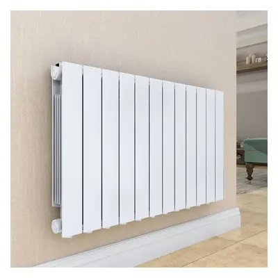 Bismo x 1017mm White Wall Mounted 2000W Oil Filled Electric Radiator