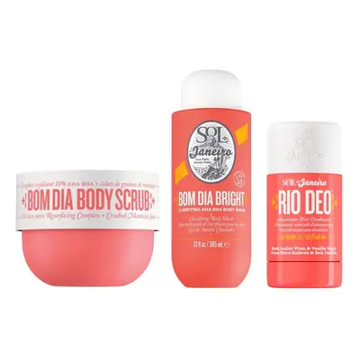 Sol de Janeiro - Bom Dia Bright Bundles,Body Scrub g + Body Wash ml + 57ml Rio Deo Cheirosa