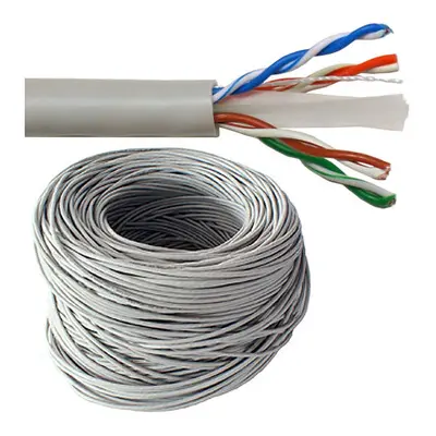 50m CAT5e Ethernet Solid Pure Copper Cable - UTP Gigabit Network Data Wire RJ45