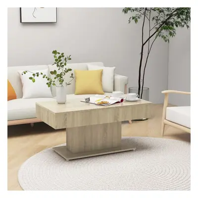 vidaXL Coffee Table Sonoma Oak Chipboard Couch End Side Center Accent Table