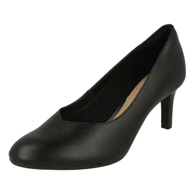 (UK 5, Black) Ladies Clarks Elegant Court Shoes Dancer Nolin - D Fit