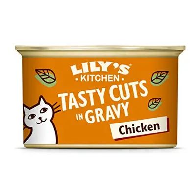 Lily's Kitchen Tasty Cuts with Chicken - Grain Free Adult Wet Cat Food (24 Tins x g)