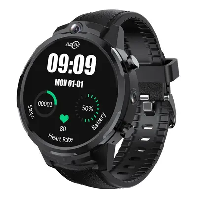 (Black) 1.6 Inch IPS Full-touch Screen 400*400 Touch-display Smart Watch