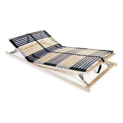 vidaXL Slatted Bed Base with Slats Zones 100x200cm Frame Home Bedroom