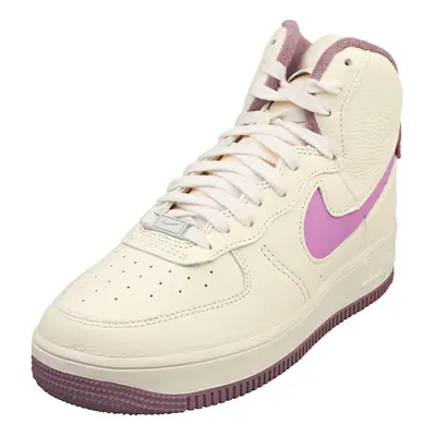 (5) Nike Af1 Sculpt Womens Fashion Trainers in Ivory Fuchsia