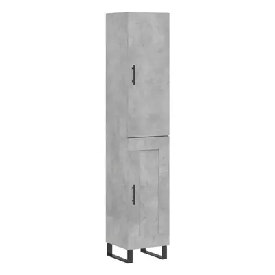 (concrete grey, wood door) vidaXL Highboard Sideboard Cupboard Side Board Storage Cabinet Engine