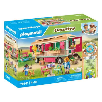 PLAYMOBIL Cosy Train CafÃ© with Vegetable Garden