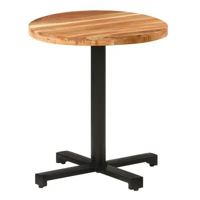 vidaXL Solid Acacia Wood Bistro Table Round ?70x75 cm Dining Dinner Table