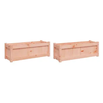 (2 pcs) vidaXL Garden Planter Patio Flower Pot Planter Box Plant Pot Solid Wood Pine