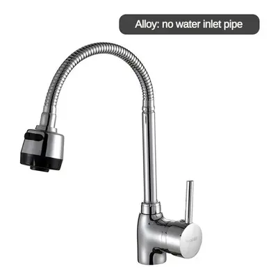 (No water inlet pipe) Kitchen Bathroom Single Hole Hot And Cold Universal Faucet