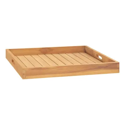 (60 x cm) vidaXL Solid Teak Wood Serving Tray Coffee Table Breakfast Tray Multi Sizes