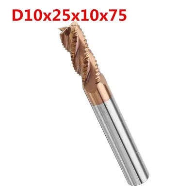 (10mm) 4/6/8/10mm Rough End Mill Cutter Flutes HRC55 AlTiN Coating Milling Cutter