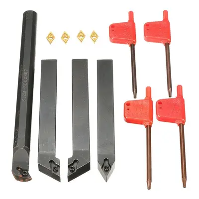 4pcs Turning Tool Holder with DCMT0702 Inserts