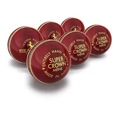 Super Crown Cricket Ball 5.5oz, Red, Mens (Box Of x6)