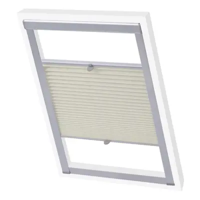 vidaXL Pleated Blinds Cream U08/808 Window Blackout Roller Sunscreen Shade