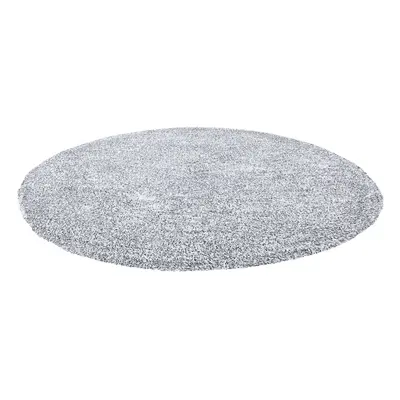 Shaggy Round Rug Ã¸ cm Salt and Pepper DEMRE