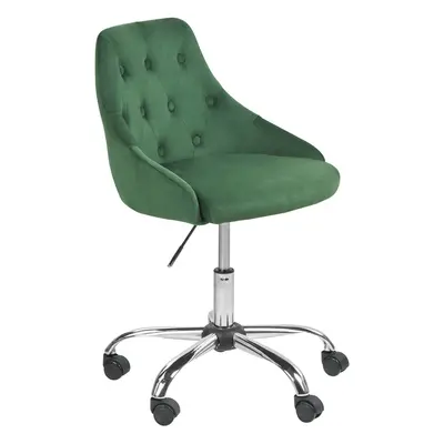 Velvet Desk Chair Green PARRISH