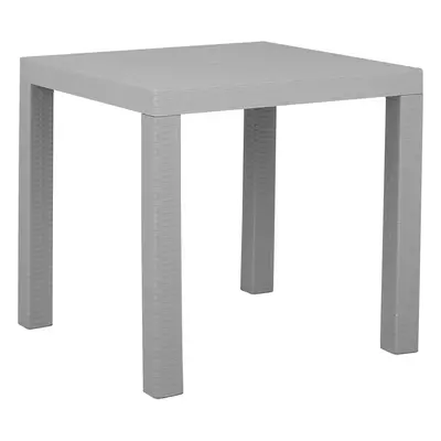 Garden Table Synthetic Material Light Grey FOSSANO