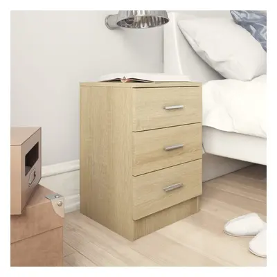 Bedside Cabinets pcs Sonoma Oak 38x35x56 cm Chipboard