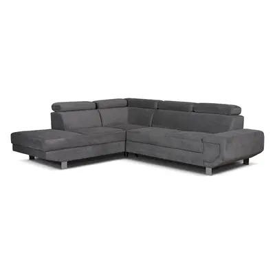 (Left Hand Facing Corner) New-Artic Sofa bed with storage Grey