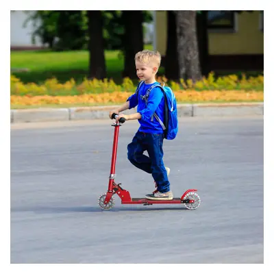 Kids Folding Adjustable T-Bar Push Kick Aluminum Led Wheel Scooter