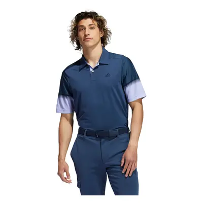 (M, Crew Navy) adidas Golf Mens Statement HEAT.RDY Breathable Moisture Wicking Polo Shirt