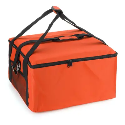 (Orange) 16" Waterproof Pizza Insulated Bag Cooler Bag Insulation Folding Picnic Portable Ice Pa