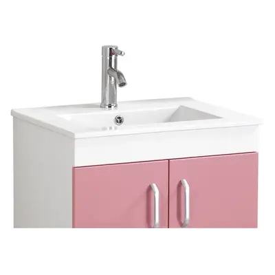 Premier Housewares Kitchen Sink White Bathroom Undersink Cabinet Ceramic Sink Storage Bathroom D