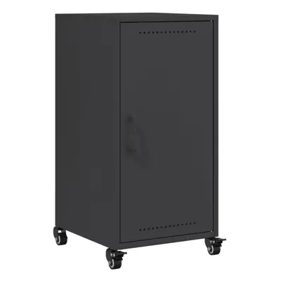 vidaXL Sideboard Storage Organiser Cupboard Side Cabinet Highboard Black Steel