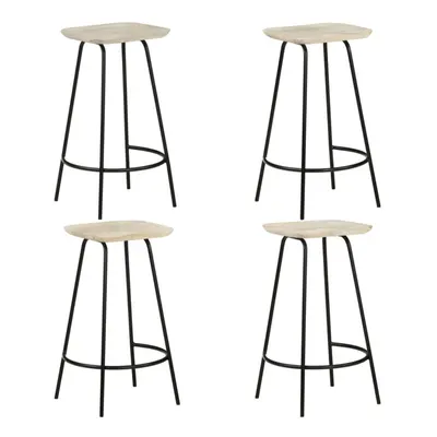 Bar Stools pcs Solid Mango Wood