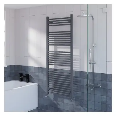 WarmeHaus Straight Heated Towel Rail Radiator Ladder for Bathroom Wall Mounted Anthracite 1500x5