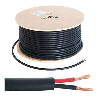 100M Speaker Cable Reel Drum 100V Volt Line 1.15mm Double Insulated PA System