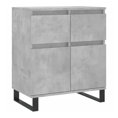 vidaXL Sideboard Storage Side Cabinet Cupboard Concrete Grey Engineered Wood