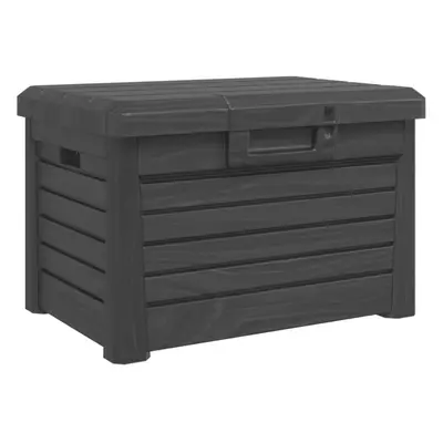 (anthracite) vidaXL Outdoor Cushion Box Patio Garden Storage Box Deck Box Polypropylene