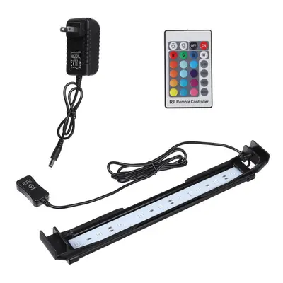 (US Plug) 32CM Aquarium Cover Lighting Color Change Dimmable LED Light Bar Suitable for Aquarium