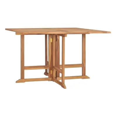 vidaXL Solid Wood Teak Folding Garden Dining Table Kitchen Dining Room Table