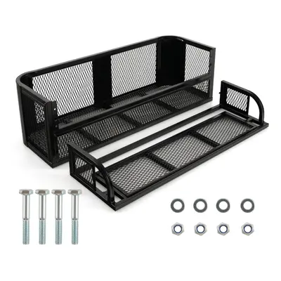 ATV Rear Drop Basket Cargo Basket Heavy-Duty Metal Luggage Cargo Rack