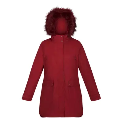 (8 UK, Cabernet) Regatta Womens/Ladies Sabinka Faux Fur Trim Parka