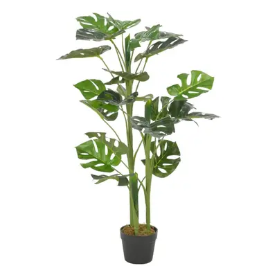 vidaXL Artificial Plant Monstera with Pot Green 100cm Realistic Fake Greenery