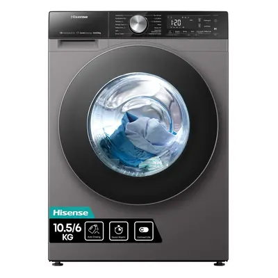 Hisense 10Kg / 6Kg Washer Dryer - Titanium - D Rated