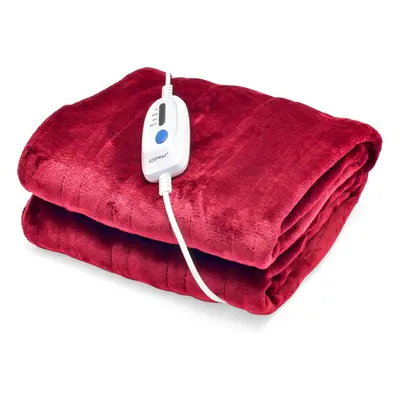 150 x cm Electric Heated Blanket Soft Heating Blanket Throw Heating Levels