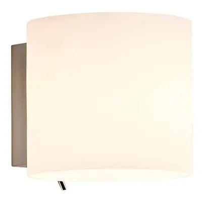 Astro Interior Wall Light, E14 (Small Edison Screw), White Glass