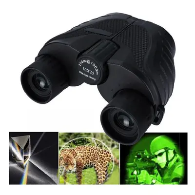 10X25 HD Mini Binocular Outdoor Night Vision BAK4 Prism Telescope High Power Waterproof Travelin