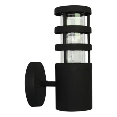 Outdoor IP44 Wall Light Sconce SS Black LED E27 60W Bulb External d01546