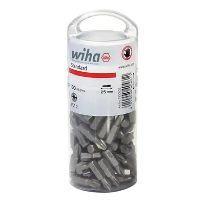 Wiha - Standard Pozidriv Bits PZ2 25mm Tub of