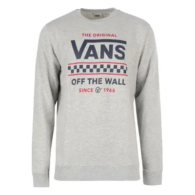 (M, Grey) Vans Mens Stackton Crew Neck Cotton Pullover Jumper Sweatshirt Top