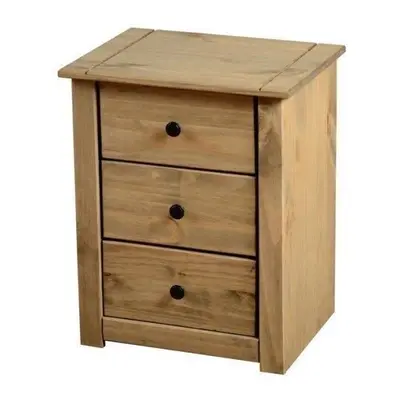 Seconique Panama Solid Waxed Pine Drawer Bedside Chest